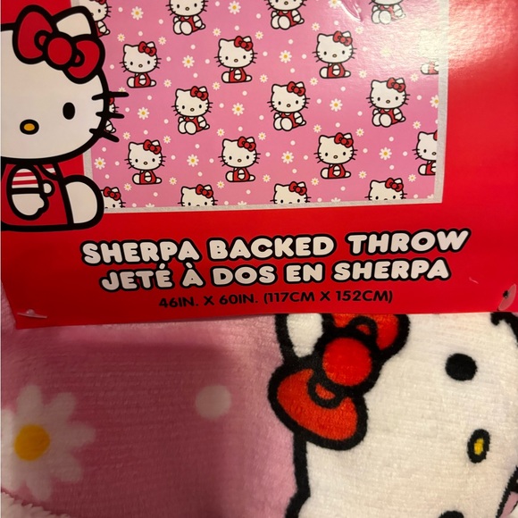 NWT Viral- Hello Kitty Pink Throw Sherpa - Picture 2 of 2